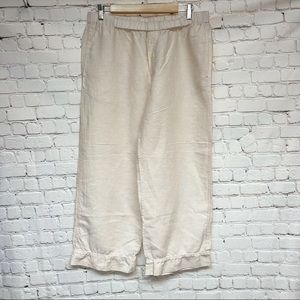 J. Crew Lightweight Wide-Legged Cropped Pants